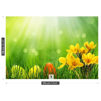 Mural de parede Açafrões da Páscoa
