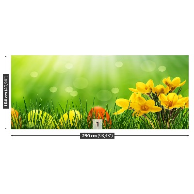 Mural de parede Açafrões da Páscoa