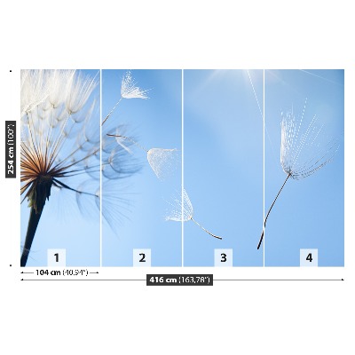 Papel de parede Dente-de-leão azul