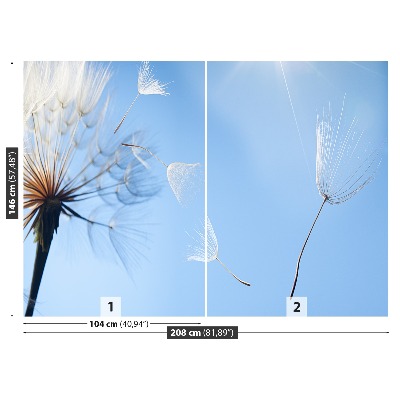 Papel de parede Dente-de-leão azul