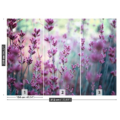 Mural de parede Verde Lavanda