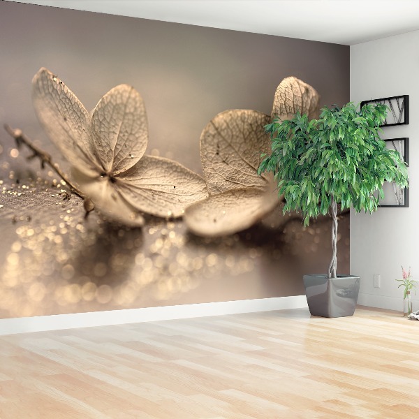 Mural de parede Hortênsia Bege