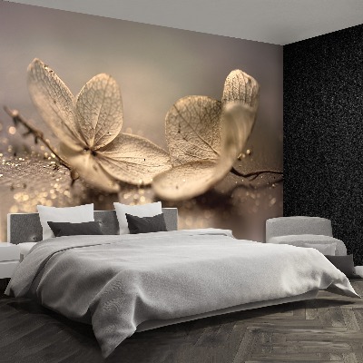 Mural de parede Hortênsia Bege