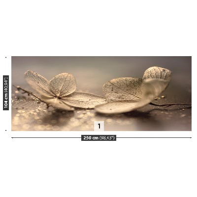 Mural de parede Hortênsia Bege