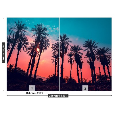 Papel de parede Palmeiras tropicais