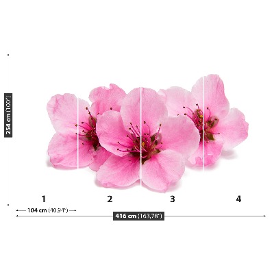 Mural de parede flores de cerejeira