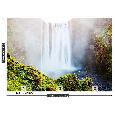 Mural de parede Cachoeira Skogafoss