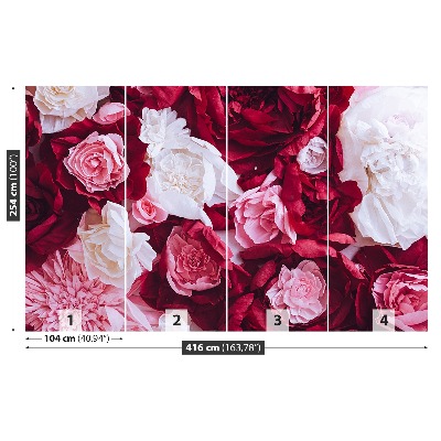 Papel de parede Rosas de papel