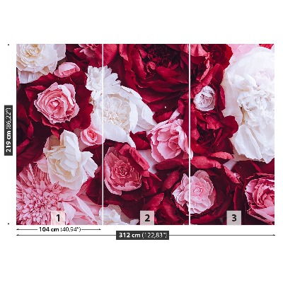 Papel de parede Rosas de papel