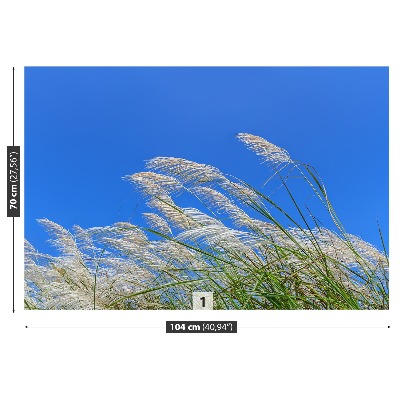 Mural de parede Grama Azul