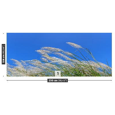 Mural de parede Grama Azul