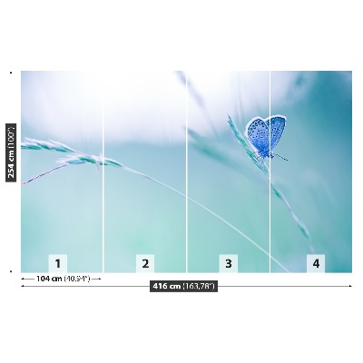 Mural de parede Capim-borboleta