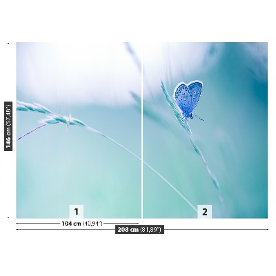 Mural de parede Capim-borboleta