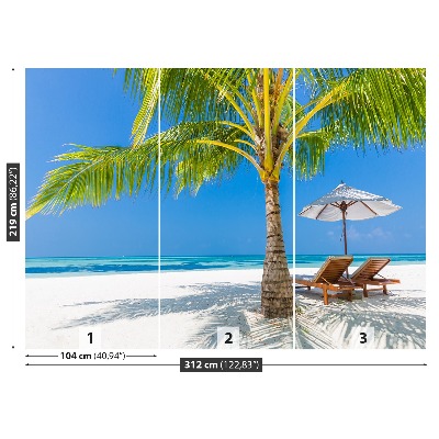 Papel de parede Praia tropical