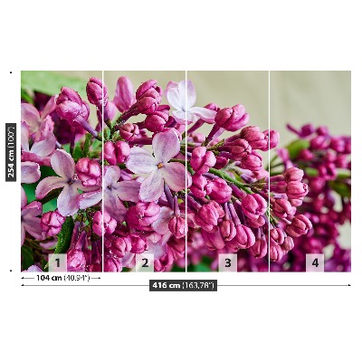 Mural de parede Lírios cor-de-rosa