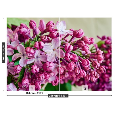 Mural de parede Lírios cor-de-rosa