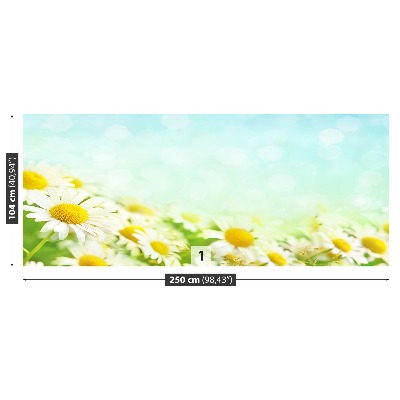 Mural de parede Camomila Azul