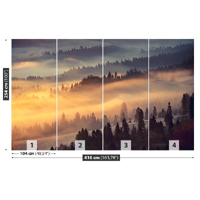 Mural de parede Floresta montanhosa