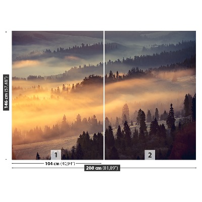 Mural de parede Floresta montanhosa