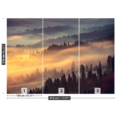 Mural de parede Floresta montanhosa