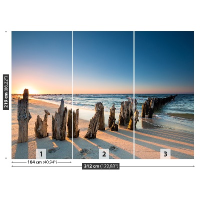 Mural de parede Praia do Quebra-Mar