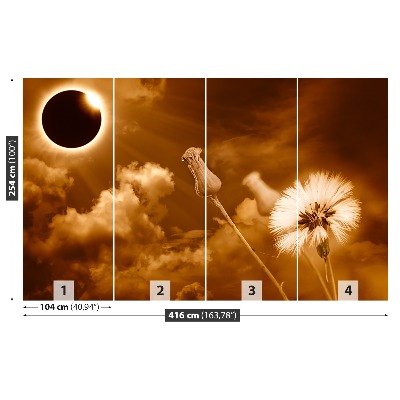 Mural de parede Sol dente-de-leão