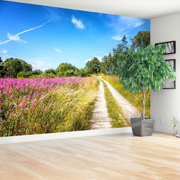 Papel de parede Prado florido