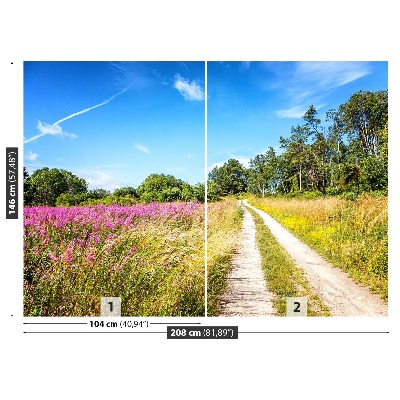 Papel de parede Prado florido