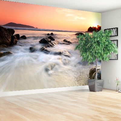 Papel de parede Mar de Rochas