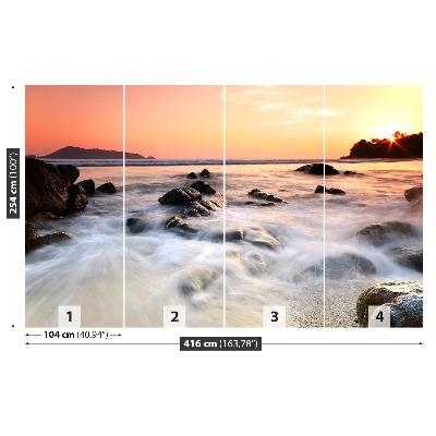 Papel de parede Mar de Rochas