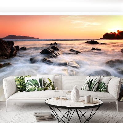 Papel de parede Mar de Rochas