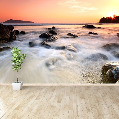 Papel de parede Mar de Rochas