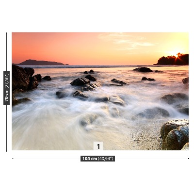 Papel de parede Mar de Rochas