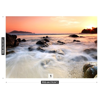 Papel de parede Mar de Rochas