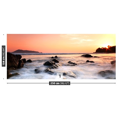 Papel de parede Mar de Rochas