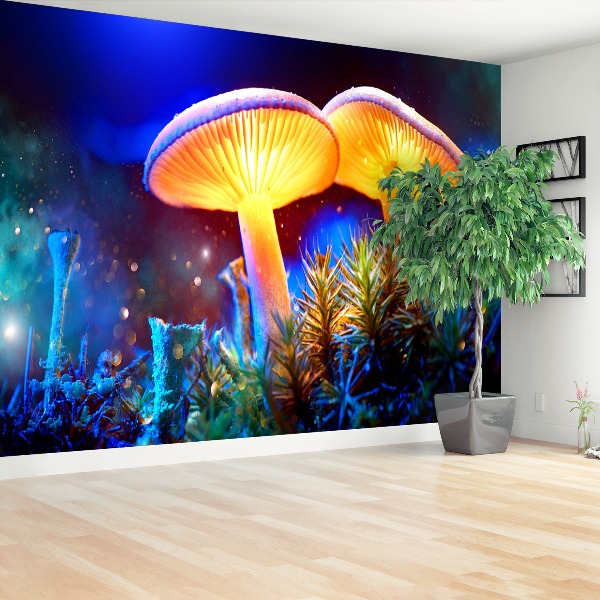 Papel de parede Floresta de cogumelos