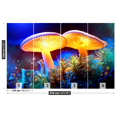 Papel de parede Floresta de cogumelos