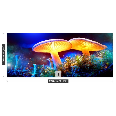 Papel de parede Floresta de cogumelos