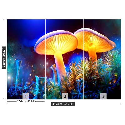 Papel de parede Floresta de cogumelos