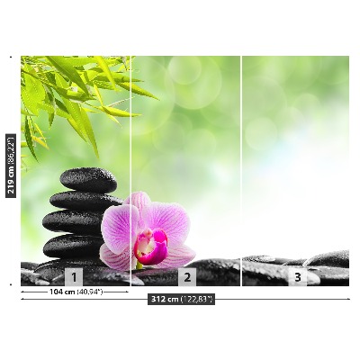 Papel de parede Pedras de orquídea