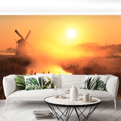 Mural de parede Moinho de vento solar