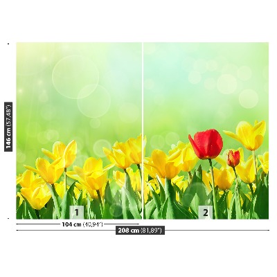Papel de parede Tulipas amarelas