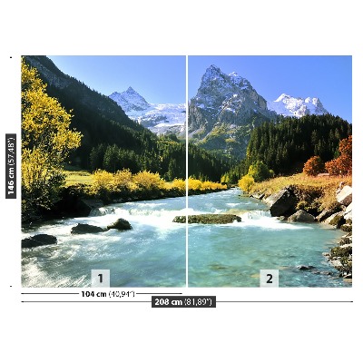 Papel de parede Alpes Suíços