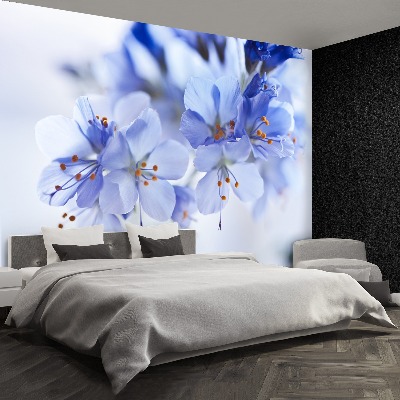 Papel de parede Flores azuis