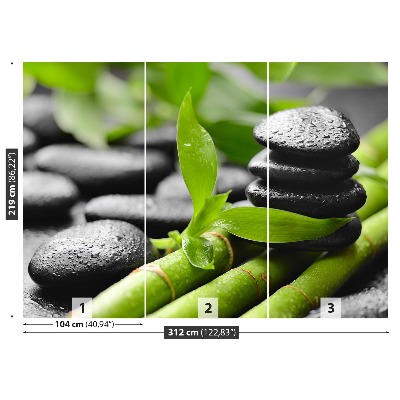 Papel de parede Pedras de bambu