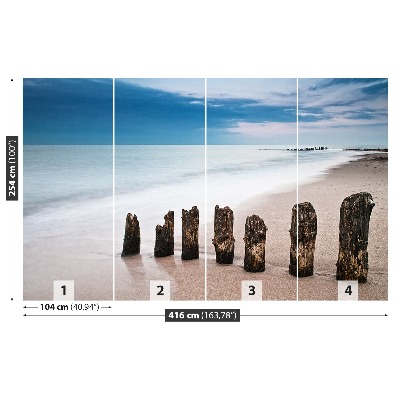 Mural de parede Na costa