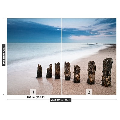 Mural de parede Na costa