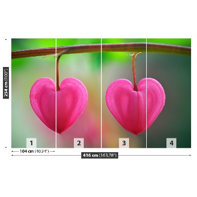 Papel de parede Coração de Flor