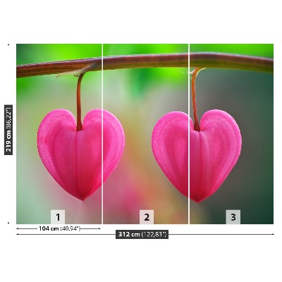 Papel de parede Coração de Flor