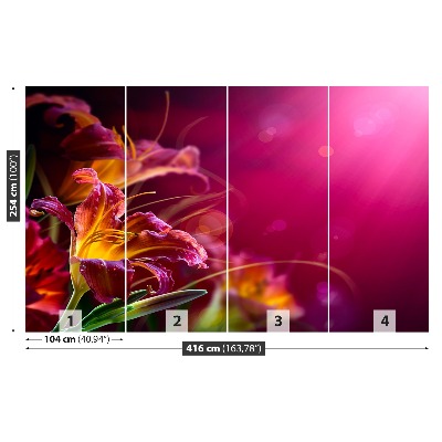 Mural de parede Lírio Roxo